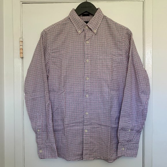 Pre-owned Men's J Crew tattersall plaid Flannel Size Small
